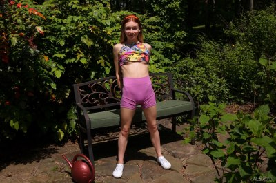 Atletisch meisje naakt