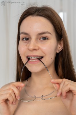 Jong meisje naakt selfies